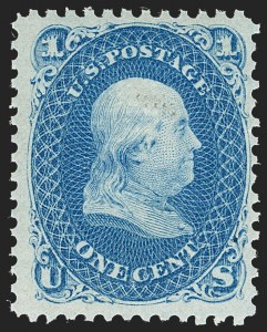 Sale 1234, Lot 117, 1867-68 Grilled Issue and 1875 Re-Issue of 1861-66 Issue (Scott 81-111)
