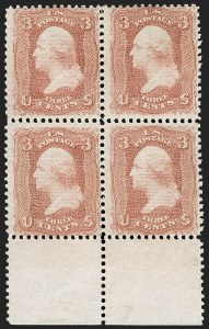 Sale 1234, Lot 119, 1867-68 Grilled Issue and 1875 Re-Issue of 1861-66 Issue (Scott 81-111)