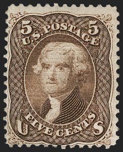 Sale 1234, Lot 123, 1867-68 Grilled Issue and 1875 Re-Issue of 1861-66 Issue (Scott 81-111)