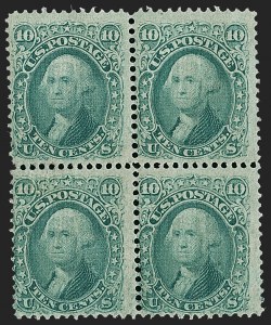 Sale 1234, Lot 125, 1867-68 Grilled Issue and 1875 Re-Issue of 1861-66 Issue (Scott 81-111)