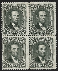 Sale 1234, Lot 129, 1867-68 Grilled Issue and 1875 Re-Issue of 1861-66 Issue (Scott 81-111)