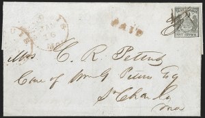 Sale 1234, Lot 13, Postmasters' Provisionals