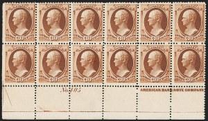 Sale 1234, Lot 226, 1881-88 American Bank Note Co. Issues (Scott 211B-218)