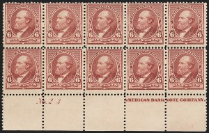 Sale 1234, Lot 230, 1890-93 Issue (Scott 219-229)