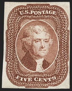 Sale 1234, Lot 31, 1851-56 Issue (Scott 5-17)