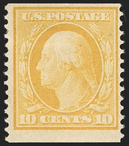 Sale 1234, Lot 311, 1908-10 Washington-Franklin Issues including Bluish Paper (Scott 356-365)