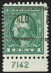 Sale 1234, Lot 332, 1912-23 Issues, Compound Perforations (Scott 423A-423D)