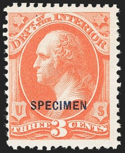 Sale 1234, Lot 413, Official Special Printings (Interior, Justice, Navy, Post Office)