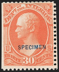 Sale 1234, Lot 419, Official Special Printings (Interior, Justice, Navy, Post Office)