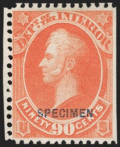 Sale 1234, Lot 420, Official Special Printings (Interior, Justice, Navy, Post Office)