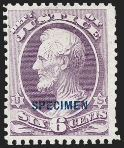 Sale 1234, Lot 422, Official Special Printings (Interior, Justice, Navy, Post Office)