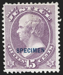 Sale 1234, Lot 425, Official Special Printings (Interior, Justice, Navy, Post Office)