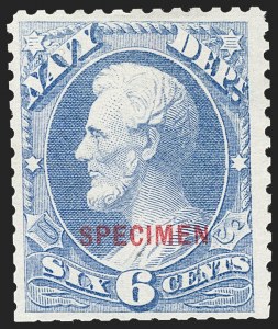 Sale 1234, Lot 430, Official Special Printings (Interior, Justice, Navy, Post Office)