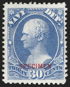 Sale 1234, Lot 436, Official Special Printings (Interior, Justice, Navy, Post Office)