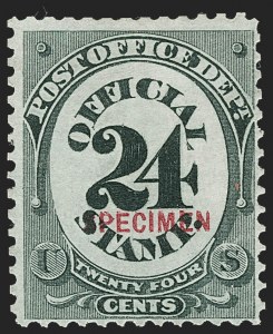 Sale 1234, Lot 443, Official Special Printings (Interior, Justice, Navy, Post Office)