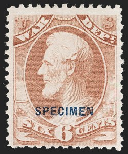 Sale 1234, Lot 461, Official Special Printings (State, Treasury, War)