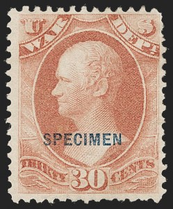 Sale 1234, Lot 467, Official Special Printings (State, Treasury, War)