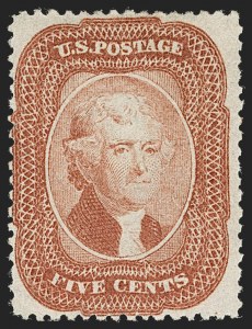Sale 1234, Lot 47, 1857-60 Issue (Scott 18-39)