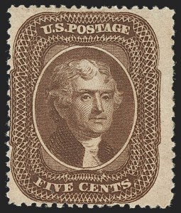 Sale 1234, Lot 52, 1857-60 Issue (Scott 18-39)