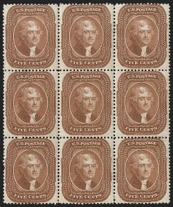 Sale 1234, Lot 53, 1857-60 Issue (Scott 18-39)