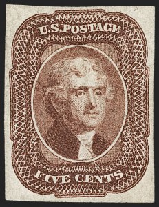Sale 1235, Lot 1010, 1851-56 Issue (Scott 6-17)