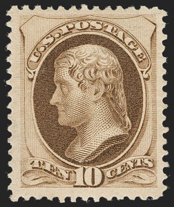 Sale 1235, Lot 1149, 1879 American Bank Note Co. Issue (Scott 182-191)