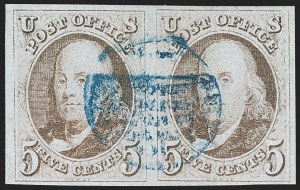 Sale 1240, Lot 123, 1847 Issue (Scott 1-2)