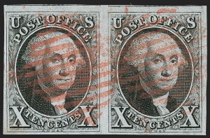 Sale 1240, Lot 138, 1847 Issue (Scott 1-2)