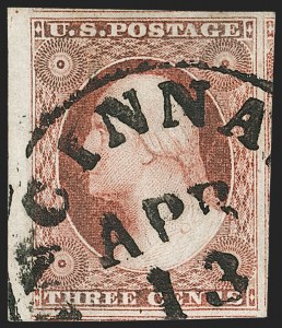 Sale 1240, Lot 155, 1851-56 Issue (Scott 5-17)