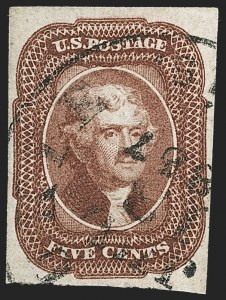 Sale 1240, Lot 160, 1851-56 Issue (Scott 5-17)