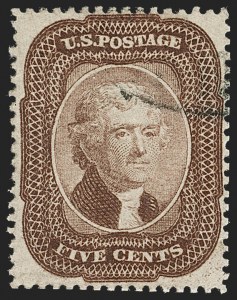 Sale 1240, Lot 196, 1857-60 Issue and 1875 Reprint (Scott 18-47)