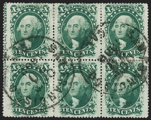 Sale 1240, Lot 200, 1857-60 Issue and 1875 Reprint (Scott 18-47)