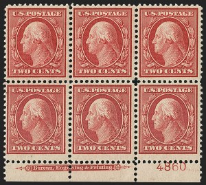 Sale 1240, Lot 420, 1909 Bluish Paper Issue (Scott 357-366)