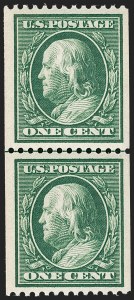 Sale 1240, Lot 436, 1910-13 Washington-Franklin Issue (Scott 374-396)