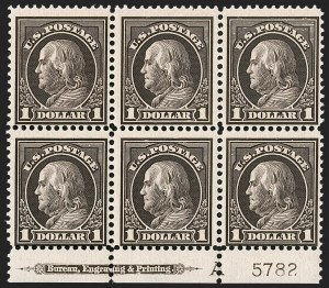 Sale 1240, Lot 442, 1912-15 Washington-Franklin Issue (Scott 405-461)