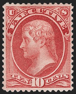 Sale 1240, Lot 589, Officials including Special Printings, 10c Executive (O14) Sale 1240, Lot 589, Officials including Special Printings