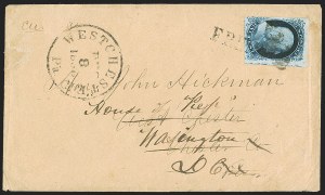 Sale 1242, Lot 104, One-Cent: Plate Three (Scott 7)