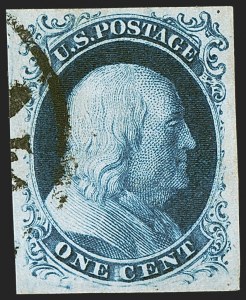 Sale Number 1242, Lot Number 113, One-Cent: Plate Four (Scott 6-8A)