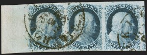 Sale 1242, Lot 121, One-Cent: Plate Four (Scott 6-8A)