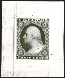 Sale 1242, Lot 131, Three-Cent: Essays and Proofs