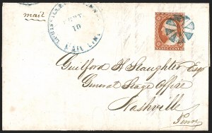 Sale 1242, Lot 153, Three-Cent: Orange Brown, Types I, II (Scott 10-10A)