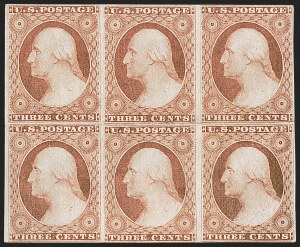 Sale 1242, Lot 162, Three-Cent: Dull Red and Shades, Types I, II (Scott 11-11A)