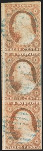 Sale 1242, Lot 172, Three-Cent: Dull Red and Shades, Types I, II (Scott 11-11A)