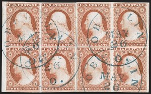 Sale 1242, Lot 176, Three-Cent: Dull Red and Shades, Types I, II (Scott 11-11A)