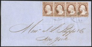 Sale 1242, Lot 177, Three-Cent: Dull Red and Shades, Types I, II (Scott 11-11A)