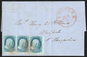 Sale 1242, Lot 19, One-Cent: Plate One Early, cont. (Scott 7-8A)