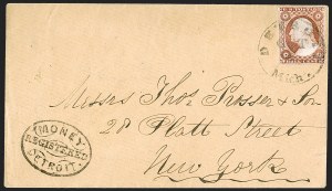 Sale 1242, Lot 199, Three-Cent: Covers and Fancy Cancels