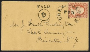 Sale 1242, Lot 200, Three-Cent: Covers and Fancy Cancels