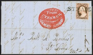 Sale 1242, Lot 211, Three-Cent: Railroads and Waterways