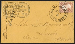 Sale 1242, Lot 216, Three-Cent: Railroads and Waterways